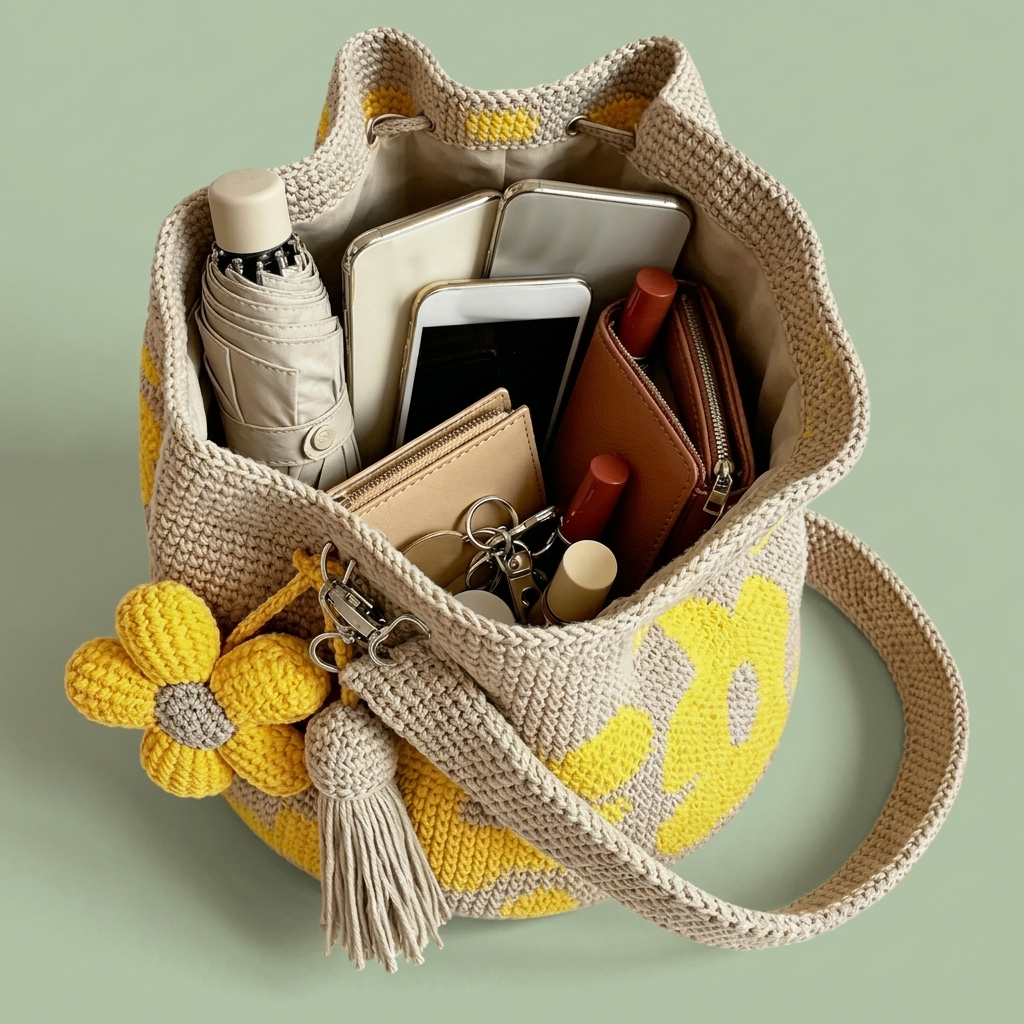 Crochet Flower Bag