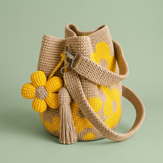 Crochet Flower Bag