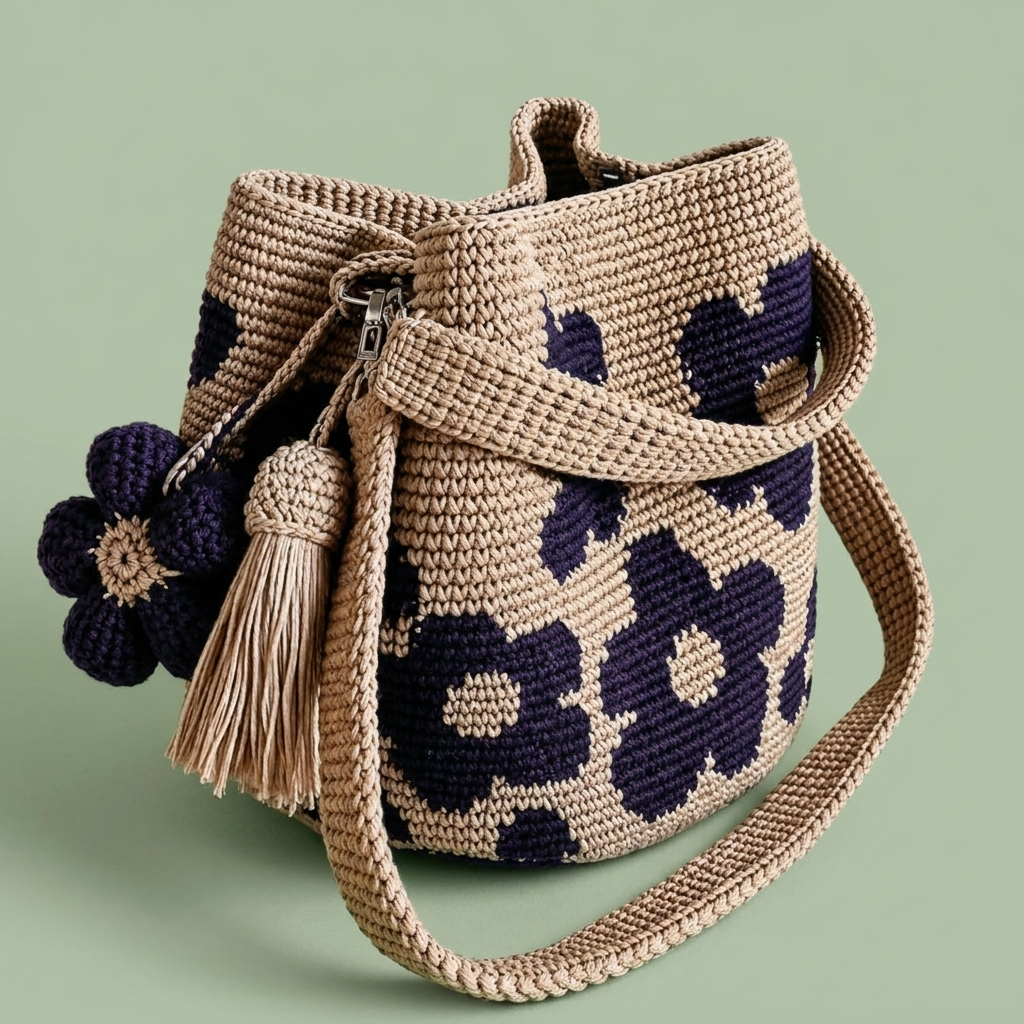 Crochet Flower Bag
